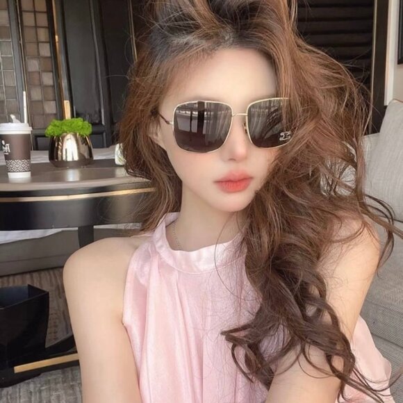 Celine CL40284U 16V Square Sunglasses–Palladium/Blue - Picture 6 of 12